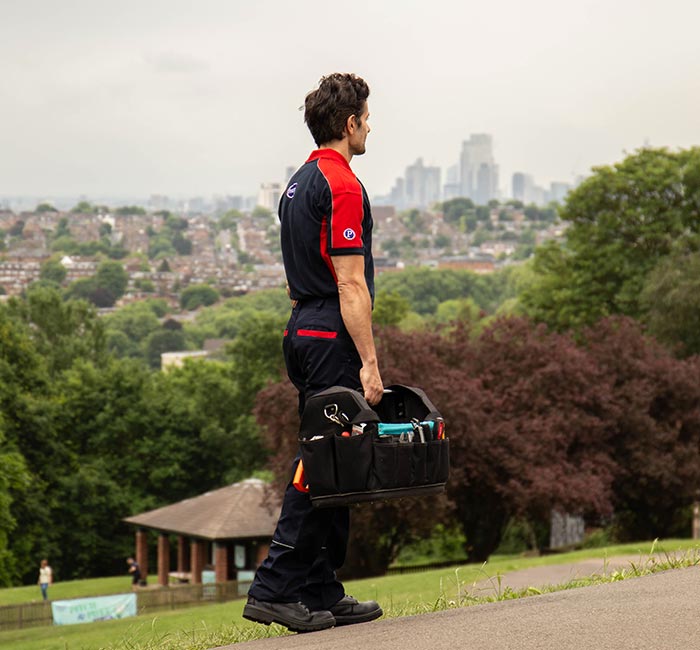 Pimlico engineer walking near the Ally Pally in Harringey