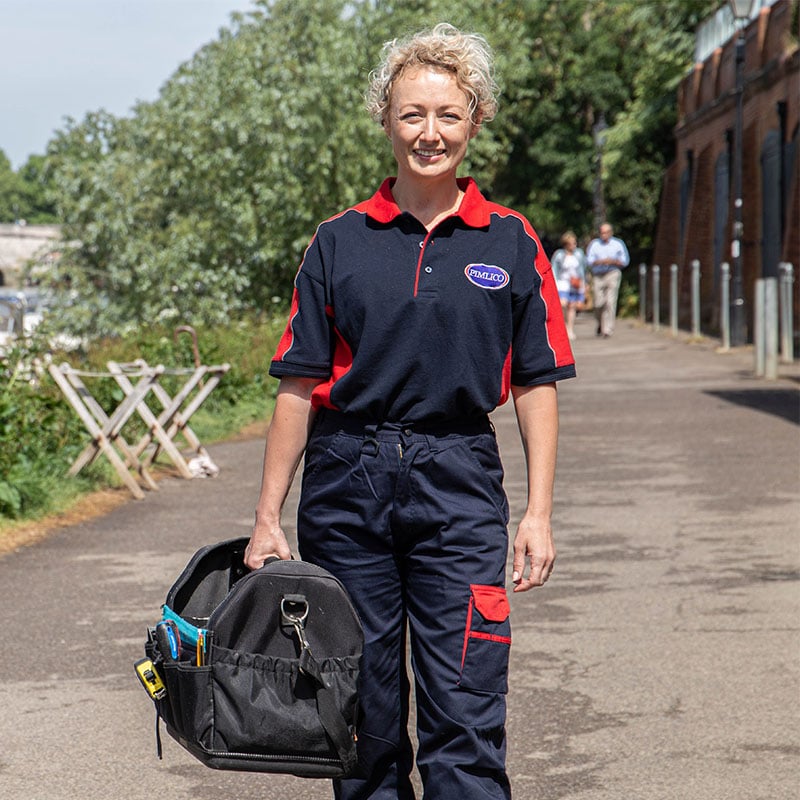 Pimlico engineer walking in Hillingdon