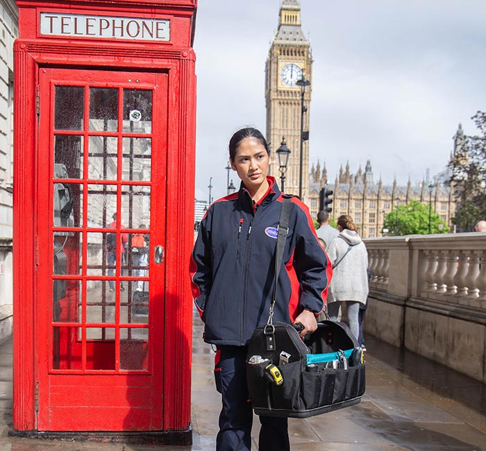 Pimlico engineer near Big Ben in Westminster