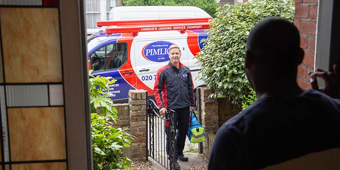 Pimlico engineer at door