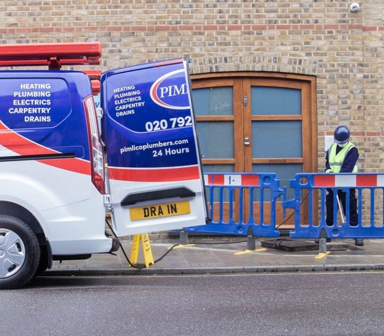 Drainage van and engineer