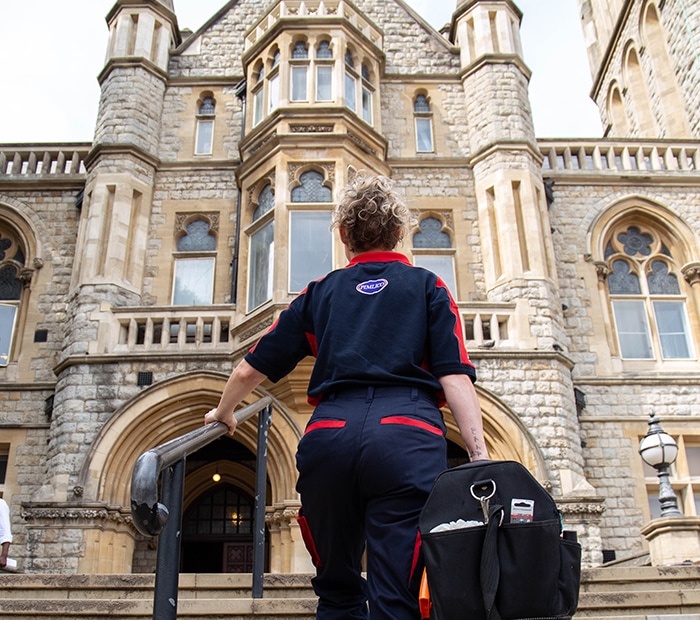 Pimlico engineer walking in Ealing