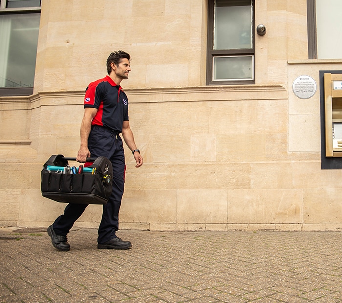 Pimlico engineer walking in Enfield