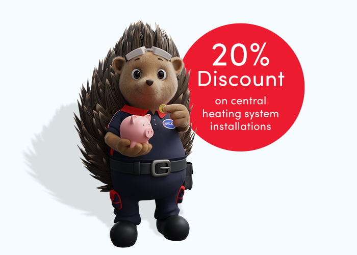20% off central heating installations