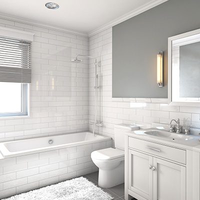 Traditional essential bathroom