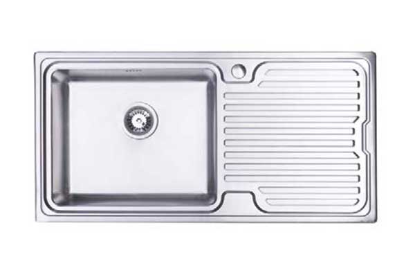 Designer single bowl sink