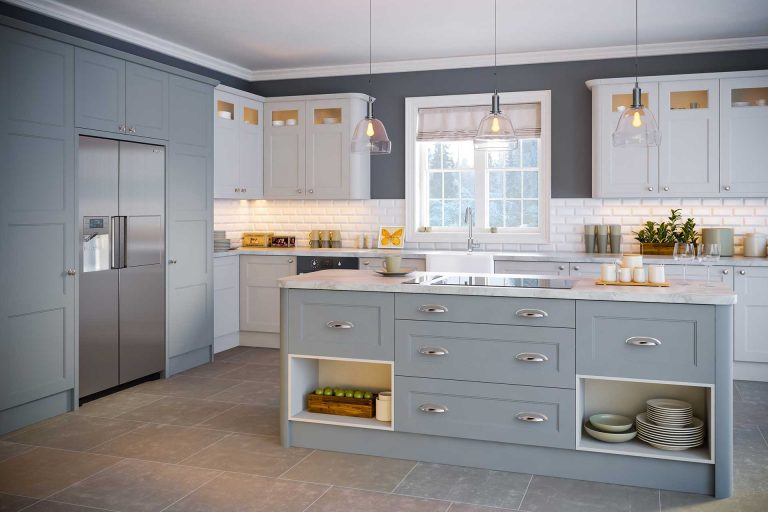 Bella matt denim aldridge style kitchen