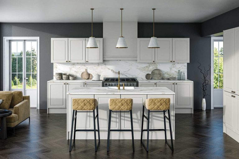 Bella matt dove and grey ashford kitchen