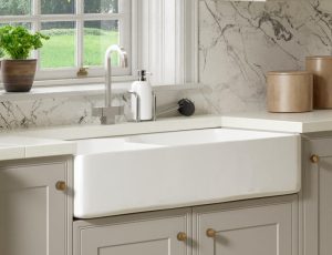 Ceramic double kitchen sink