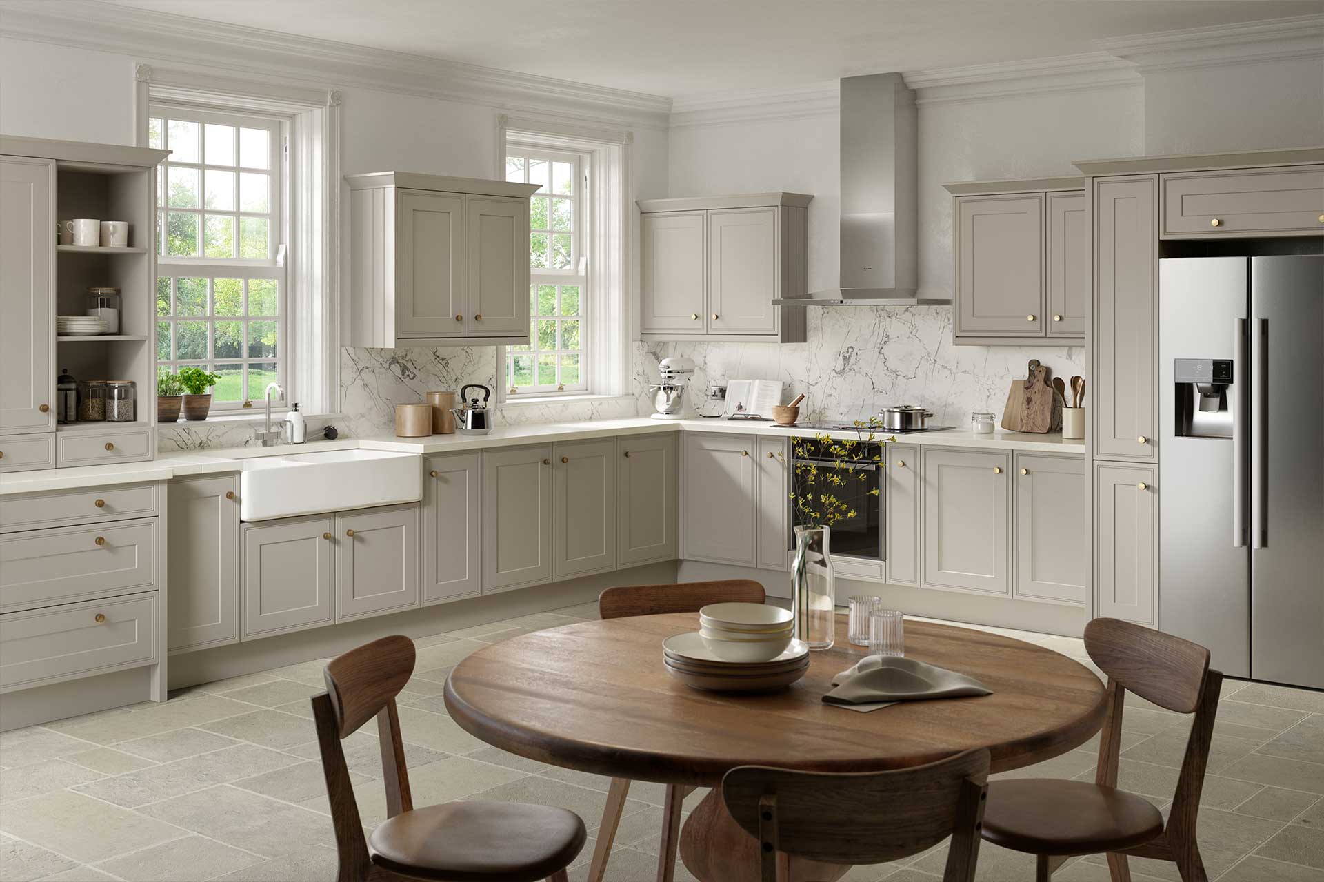 Tullymore supermatt oatmeal style kitchen