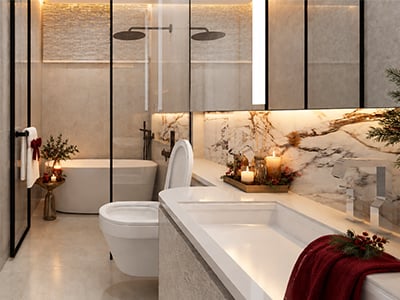 Christmas bathroom