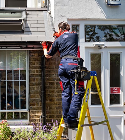 Pimlico roofer checking a roof