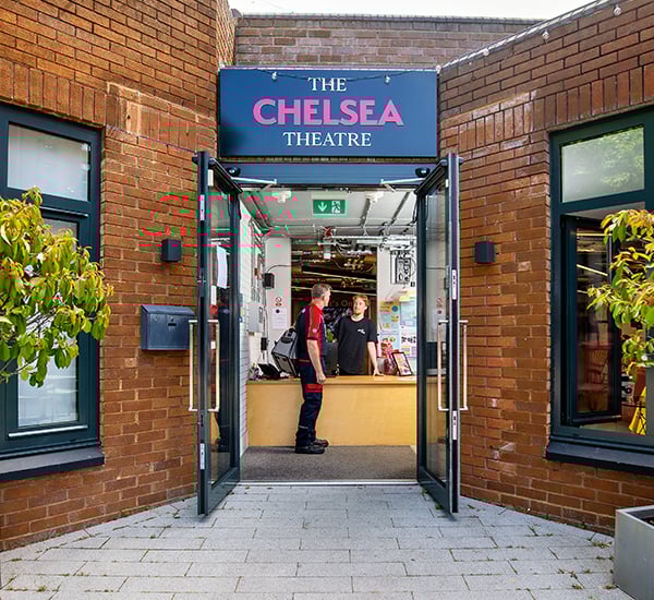 Pimlico engineer talking to theatre owner