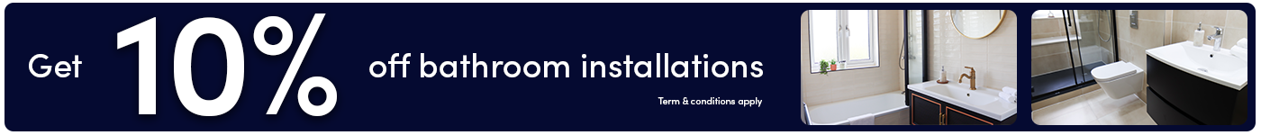 bathroom 10% discount banner