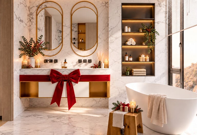 Christmas bathroom