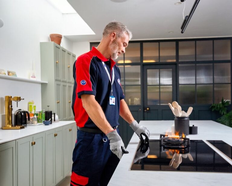 Checking worktop gas